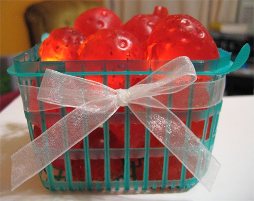 Strawberry Soap Basket